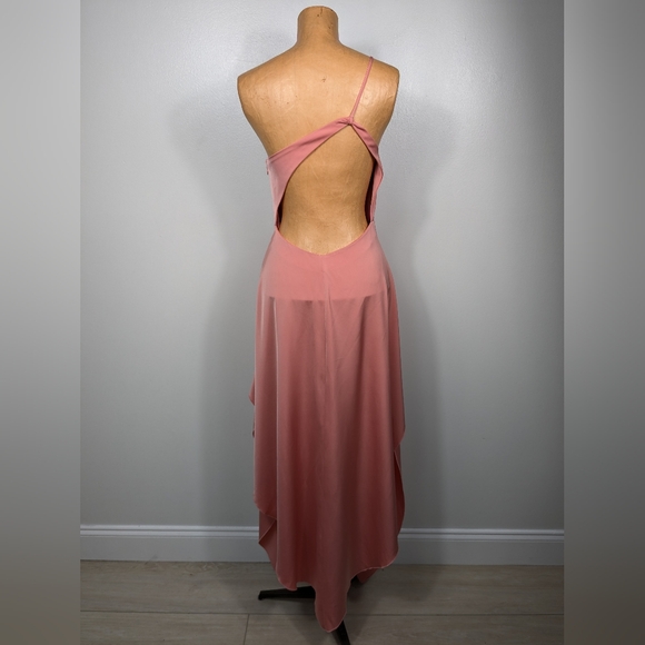 MAJORELLE Emery Gown Pink Size Small One Shoulder Open Back Dress Revolve - Picture 5 of 16